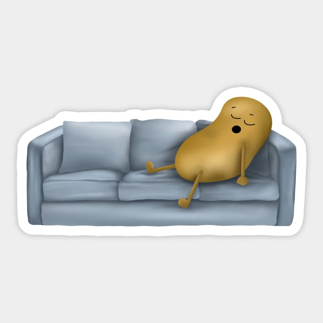 Couch Potato Sticker by simonescha